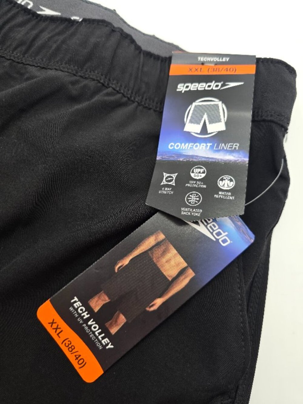 Speedo Hydro Volley Swim Trunks XXL Black NWT - Picture 4 of 9
